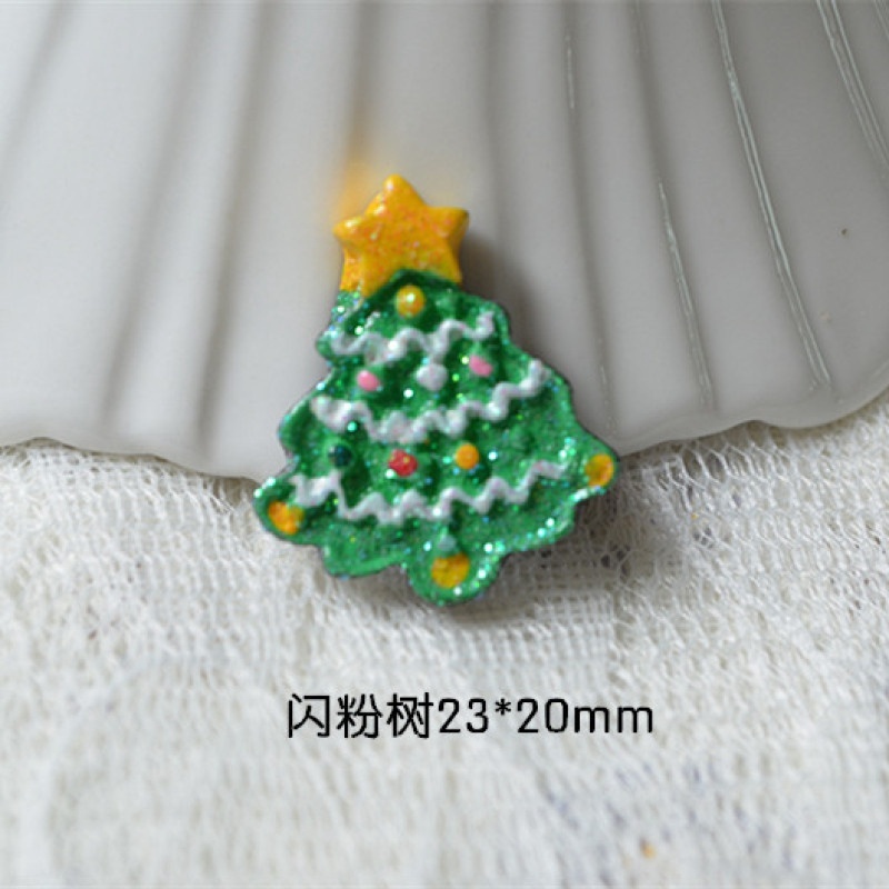 Set 10 mô hình cây thông noel bằng nhựa dùng để trang trí