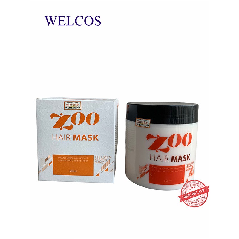 Kem ủ tóc KERATIN COLLAGEN  ZOO 500ML - Ủ hấp tóc cung cấp dưỡng chất KERATIN tự nhiên CT57