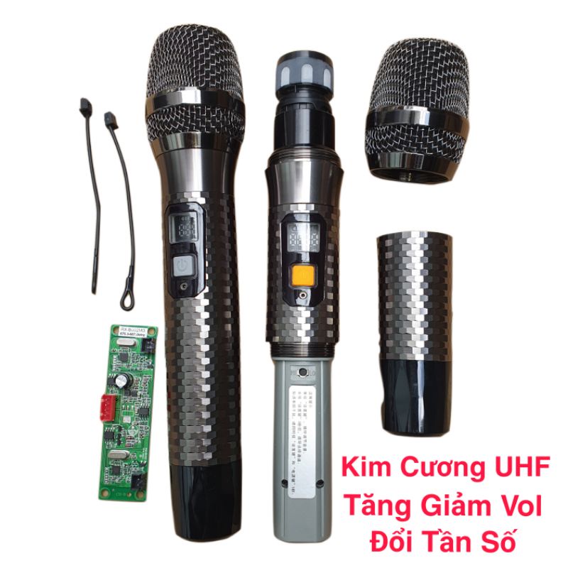Micro Kim Cương Loa Kéo Kim Loại UHF