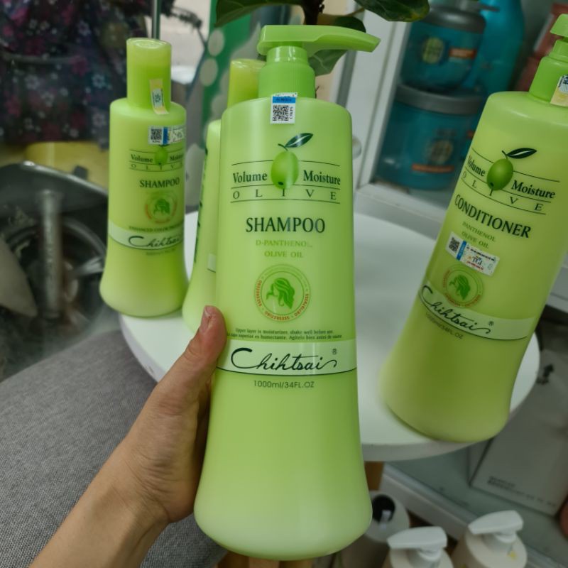 Dầu gội, xả Chihtsai Olive 500ml/chai