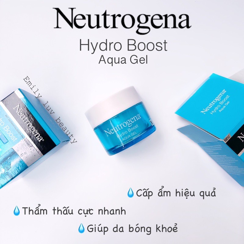 [Bản Pháp] Kem dưỡng ẩm Neutrogena Hydro Boost Aqua Gel 50ml