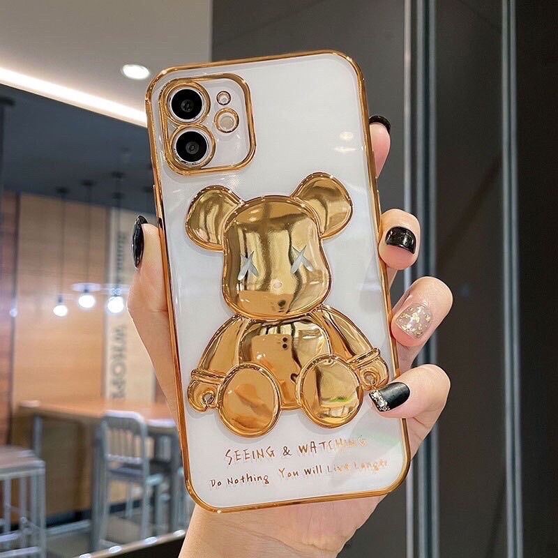 Ốp gấu Bear Brick Trong suốt ip6p/7p/ X/ Xsmax/ip11