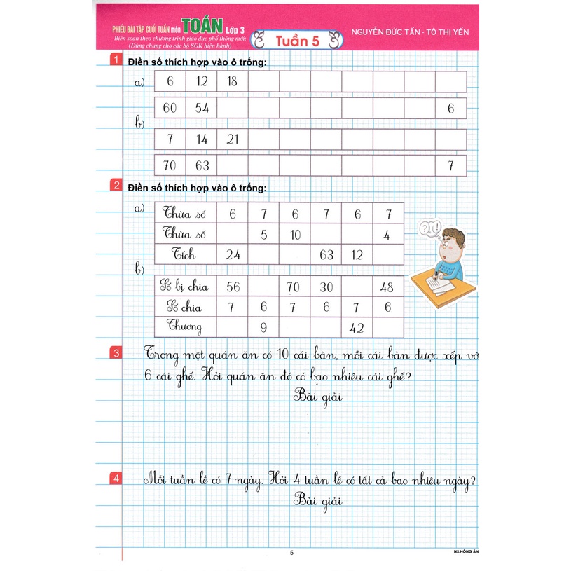Sách - Phiếu bài tập cuối tuần môn toán lớp 3  - HAB