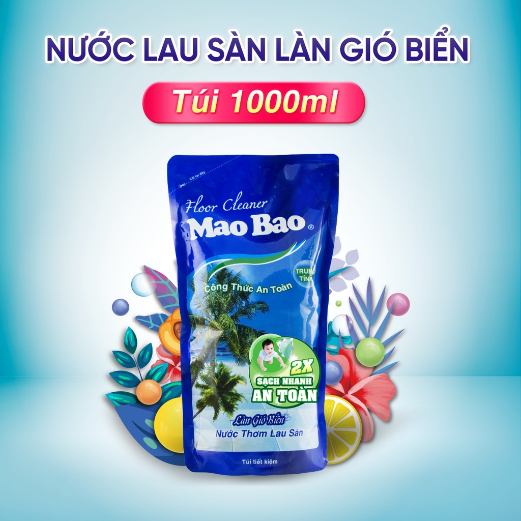 Nước Lau Sàn Ocean Mao Bao hương làn gió biển 1000ml