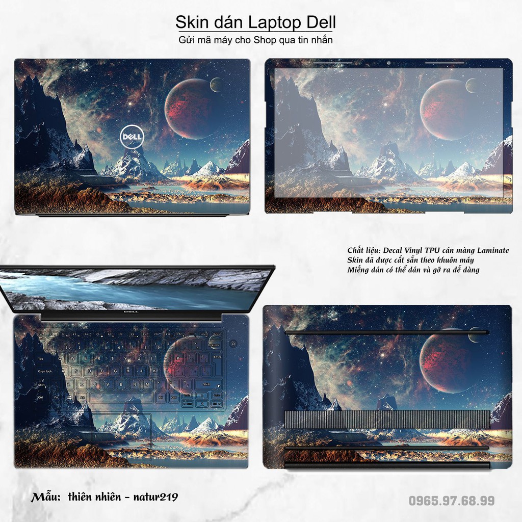 Skin dán Laptop Dell in hình thiên nhiên nhiều mẫu 8 (inbox mã máy cho Shop)