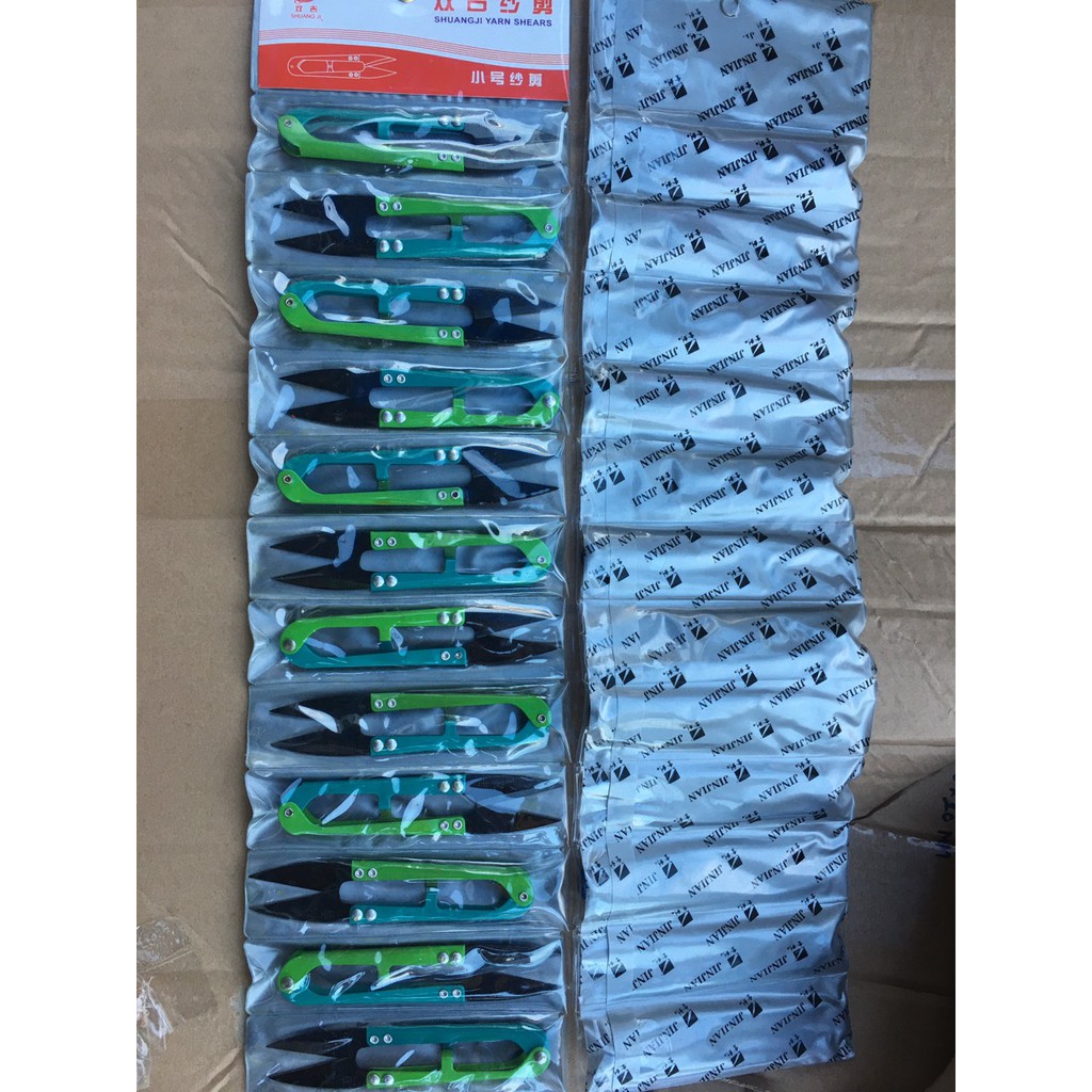 vỉ 12 chiếc Kéo bấm chỉ thêu , kéo bấm chỉ shuangji