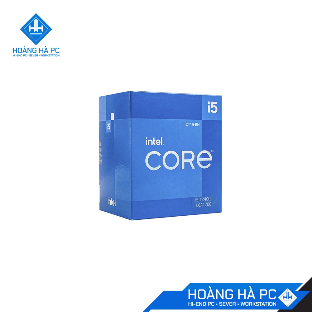 CPU Intel Core i5-12400 (Up To 4.40GHz, 6 Nhân 12 Luồng,18MB Cache, Alder Lake)