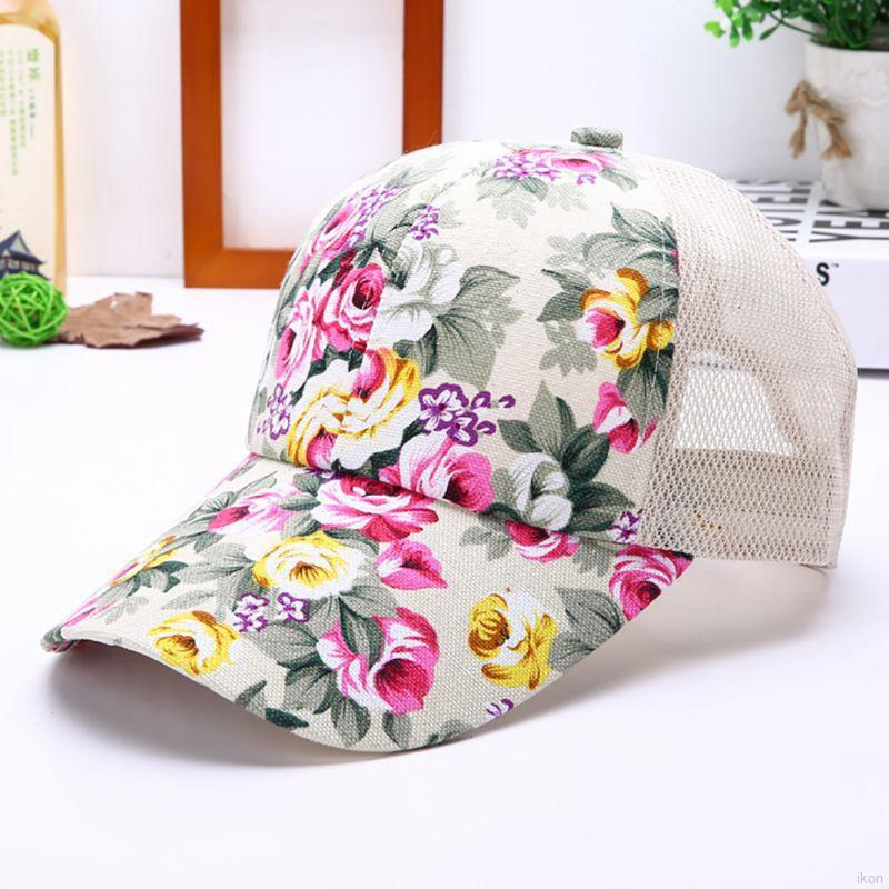 Mũ Lưỡi Trai Phối Lưới Hoạ Tiết Hoa Cho Phái Nữ