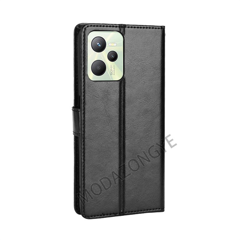 Ốp Điện Thoại Da PU Kiểu Ví Lật Có Đế Cho Realme C35 Realme Narzo 50A Prime Narzo50A