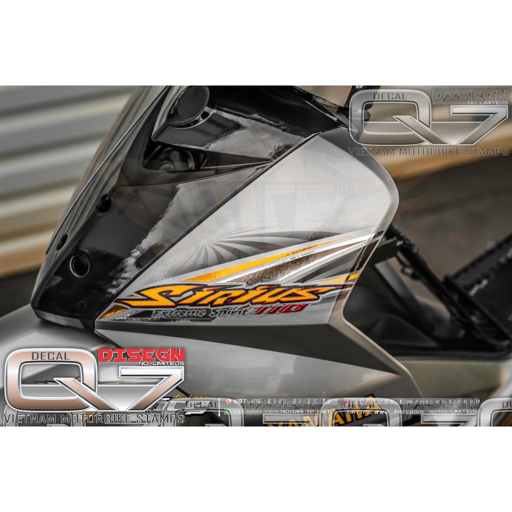 Tem Rời Sirius 110 Bạc Đen