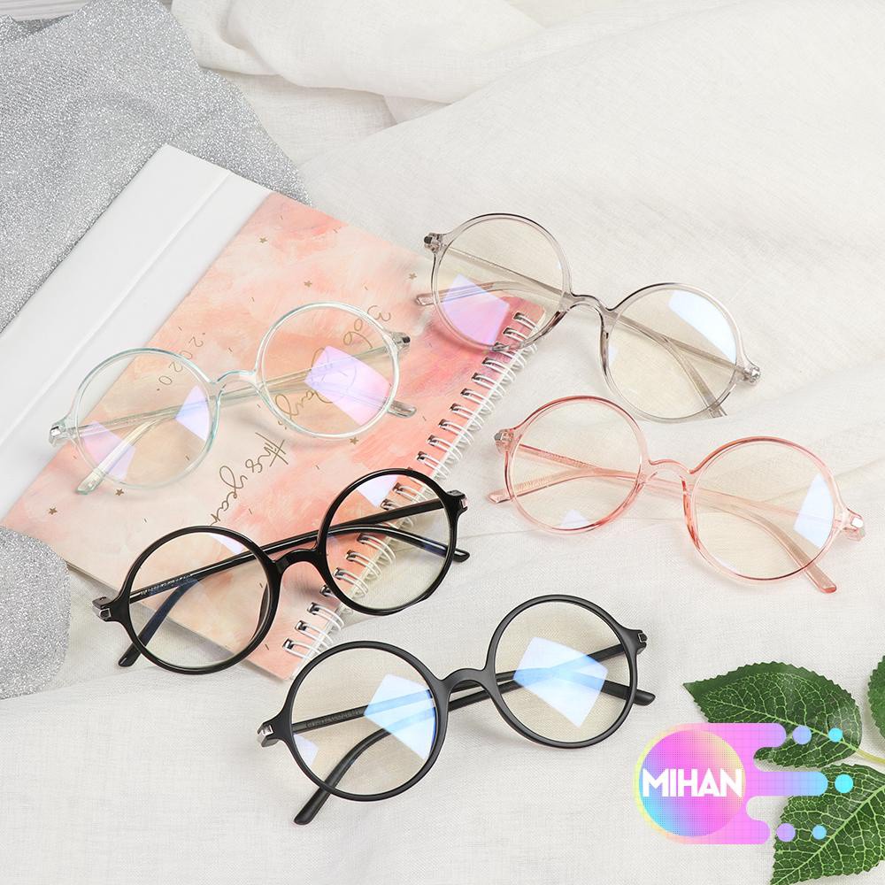 Mắt kính gọng nhựa PC siêu nhẹ chống ánh sáng xanh phong cách cổ điển