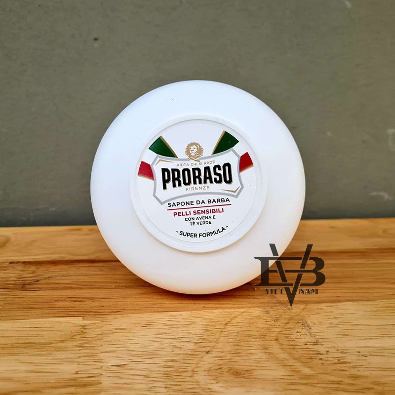 Xà phòng cạo râu Proraso Shaving Soap Tube 150ml cao cấp Ý | Màu Trắng