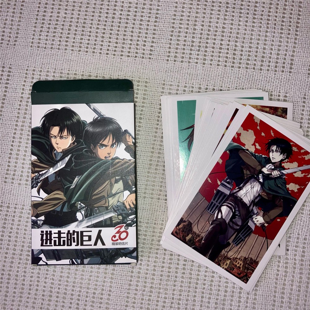 EPOCH Set 30 Tấm Bưu Thiếp Phong Cách Anime Attack On Titan