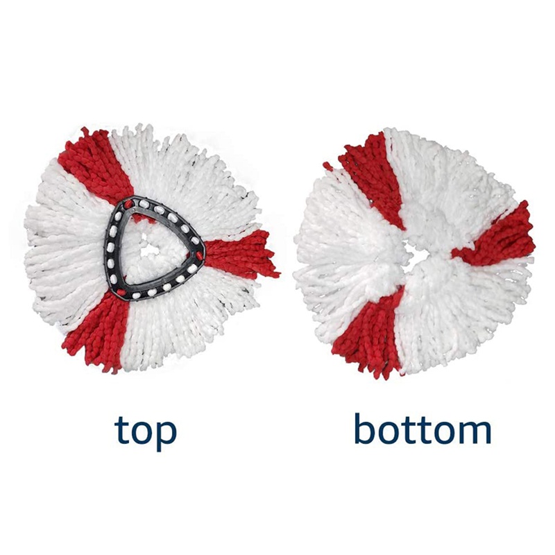 Bộ 3 miếng bông lau nhà hình tam giác xoay tròn bằng cotton thay thế cho Vileda chất lượng