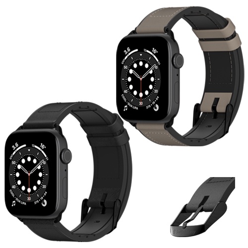 Dây da Chống Nước SwitchEasy Hybrid Silicone-Leather Dành Cho Apple Watch Series (1~7/ SE) Size 38/40/41mm và 42/44/45mm