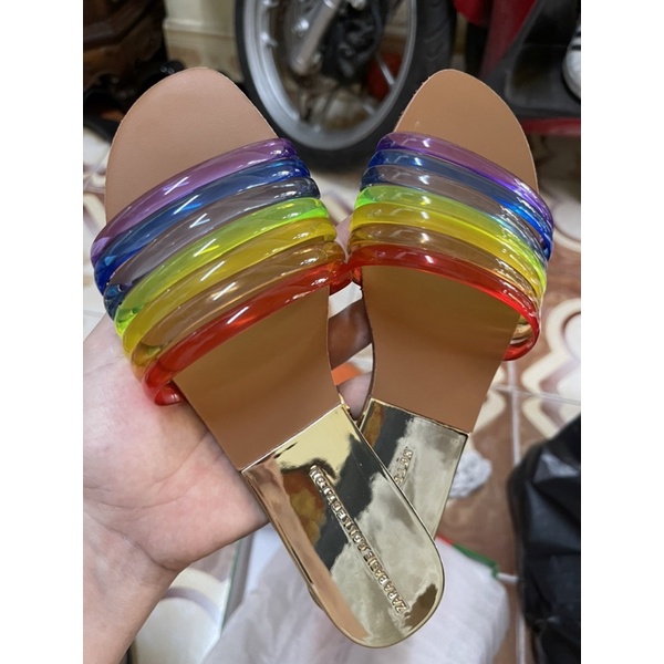 SALE LẺ SIZE Dép lê Zara quai nhựa nhiều màu