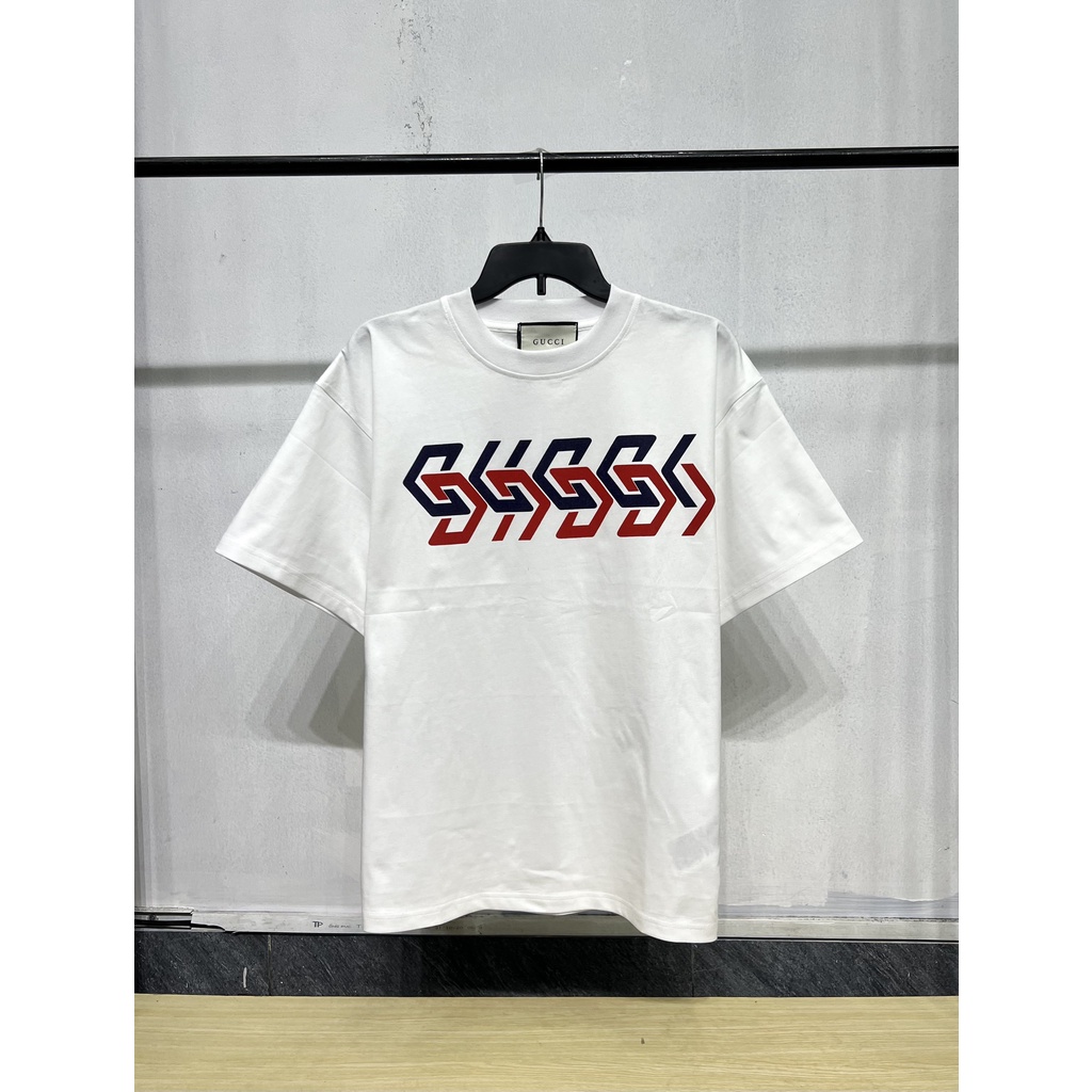 ⚡️- Tee Gu.cci Mirror Print cao cấp full tag túi, áo thun GU.CCI