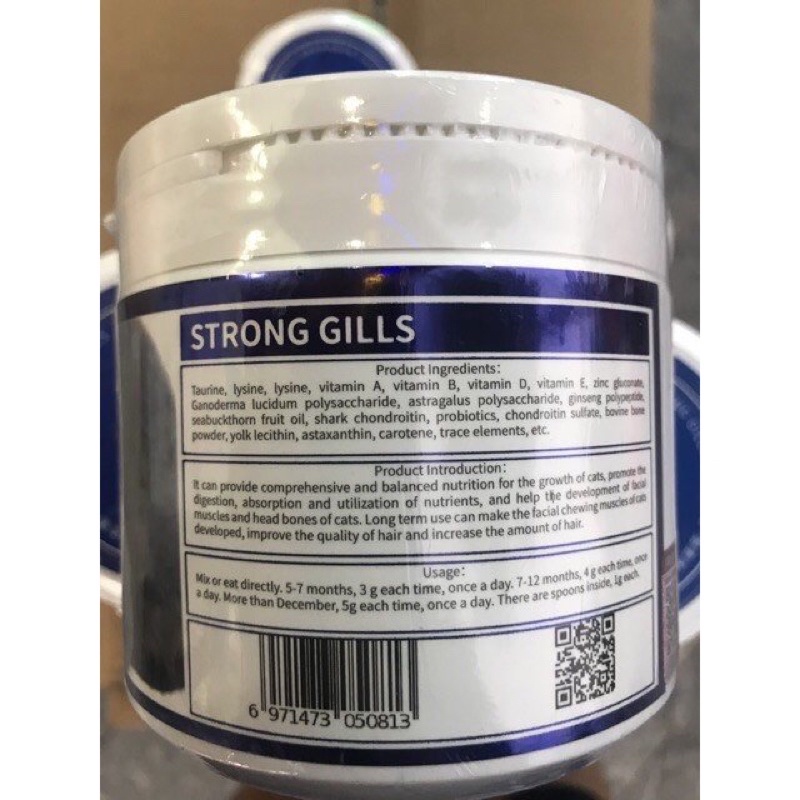 Bột Tăng Nọng - Phom Mặt Bánh Bao Cho Mèo Friend Baby Strong Gills 200g - Tăng Nọng Cho Mèo+ - BOMPET