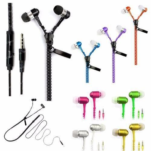 Tai nghe nhét tai kiểu dáng dây khóa kéo độc lạ chống rối jack 3 khấc âm thanh cực chất chống ồn chống nhiễu