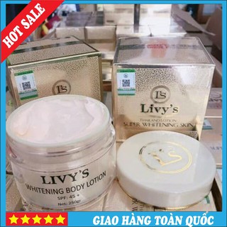 Kem Body Whitening Livy's Thái Lan Vàng SPF 45+++, 250g