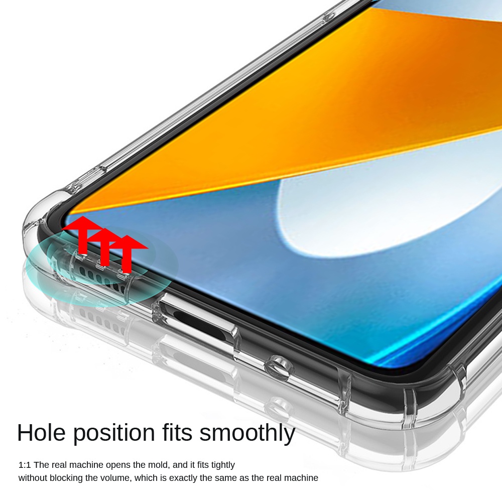 Ốp Điện Thoại Silicon TPU Mềm Trong Suốt Cho Xiaomi Poco C40 X4 M4 M3 X3 Pro NFC X4GT F4 F3 Redmi 10C 10 10A Note 11 11S 10 10S