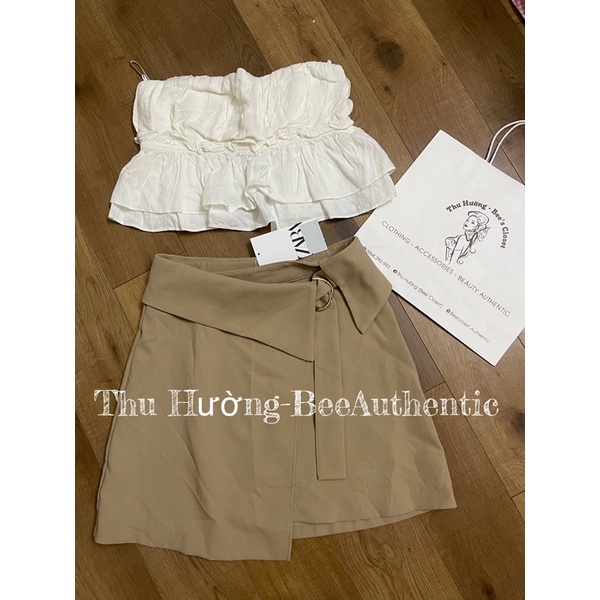 CÓ SẴN-QUẦN SHORT ZARA AUTH MÀU BE SIÊU TÔN DA