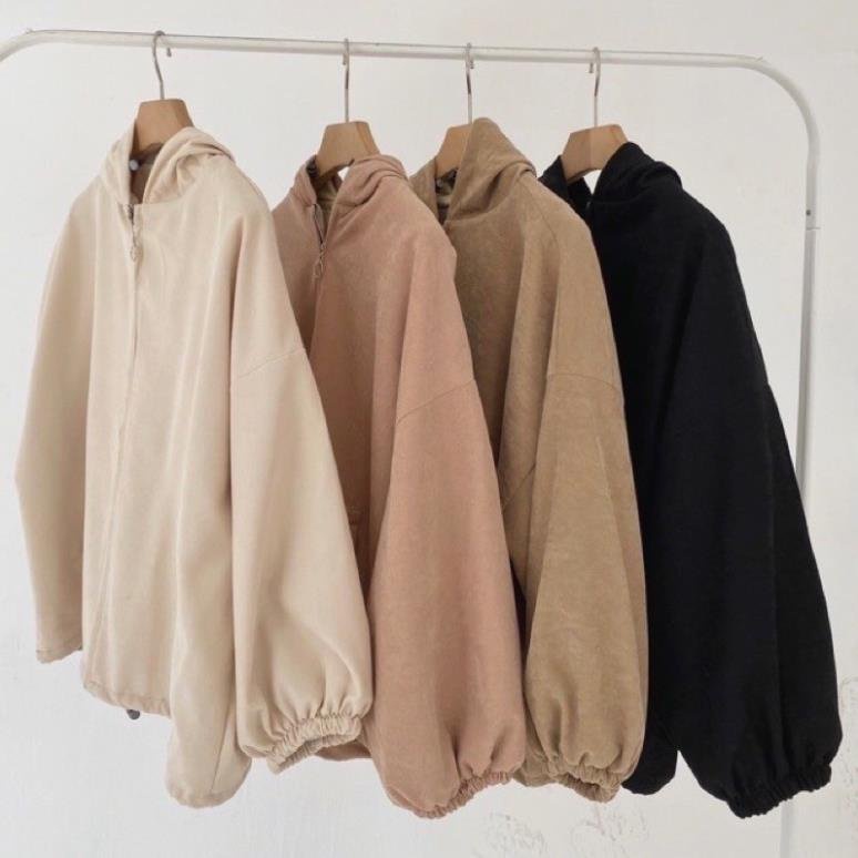 {Amanda}Áo khoác nữ 2 lớp chất nhung lì mặc siêu thích siêu ấm. Áo khoác nữ form rộng