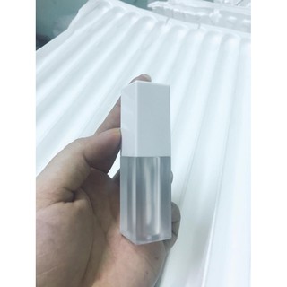 Vỏ son kem _ Môi _ vuông nắp trắng _ nguyên liệu làm son handmade