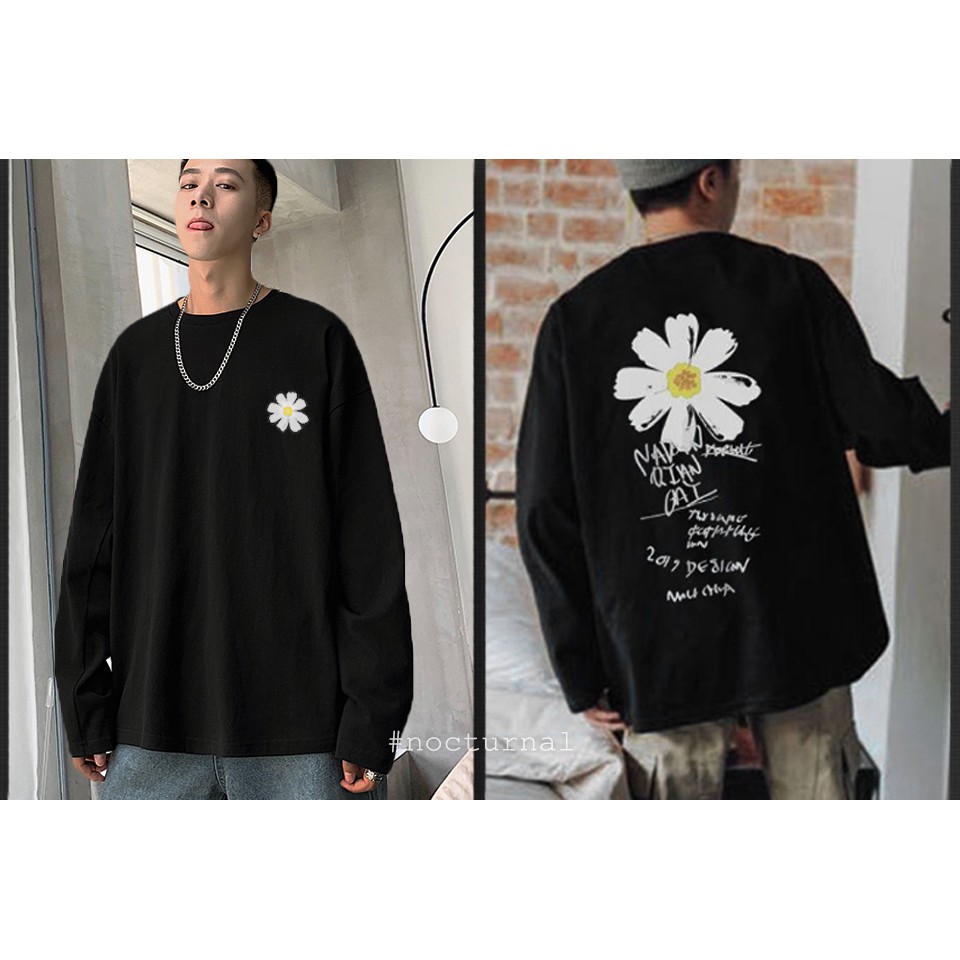 Áo T-Shirt Longsleeve Daisy Unisex Nocturnal (2 màu đen & nâu)