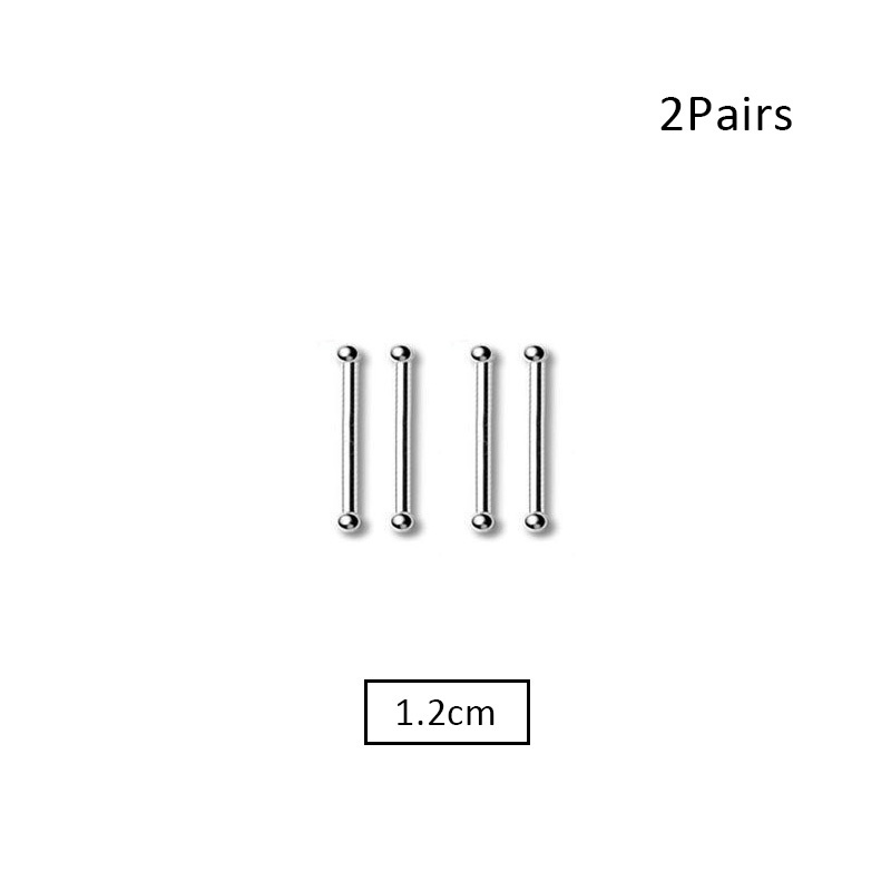 Set 2 đôi hoa tai thiết kế đơn giản phong cách vintage cá tính cho nữ