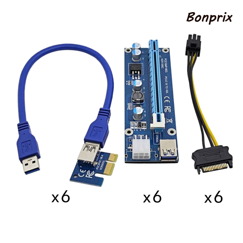 Card Đồ Họa Pci-E Mở Rộng 60cm 1x Sang 16x 6pin