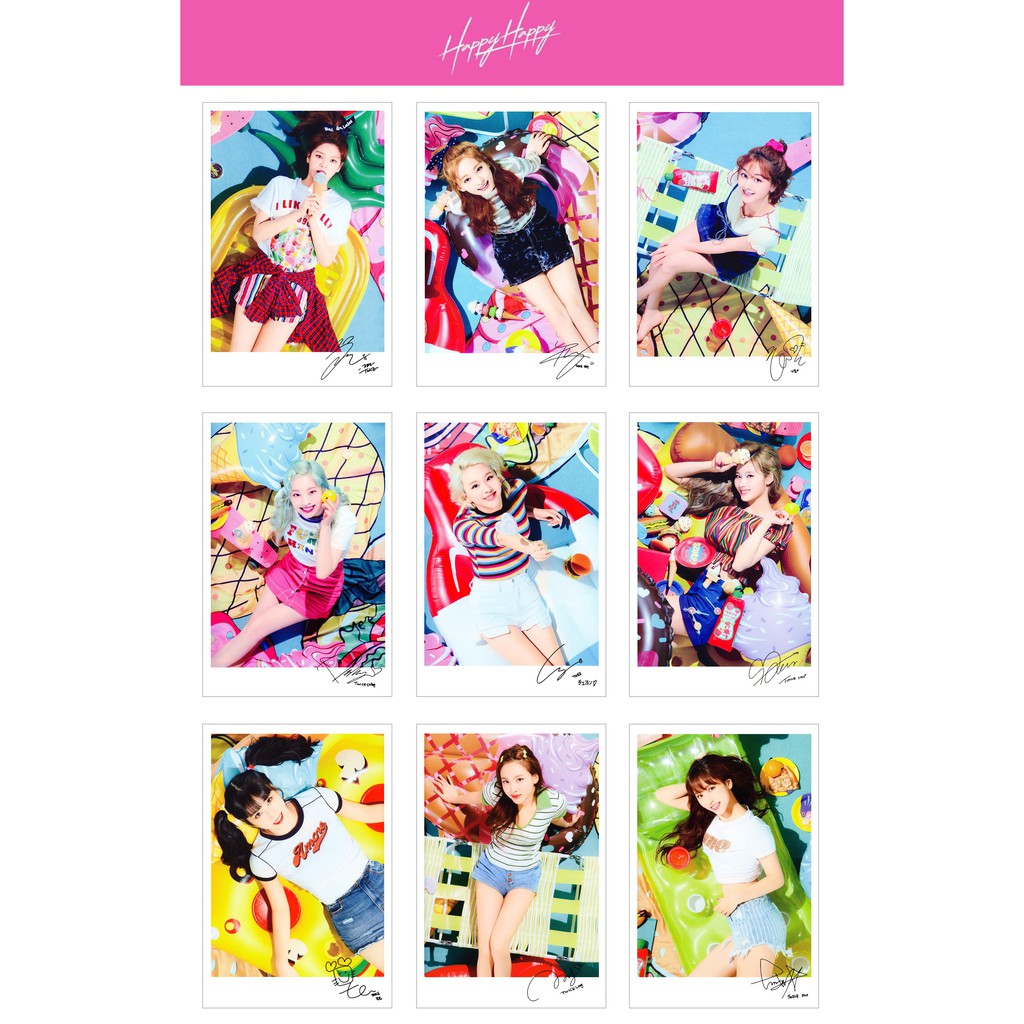 Lomo Card Ảnh TWICE - BreakThrough + Happy Happy ( 36 ảnh)