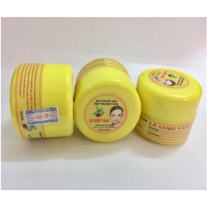 Kem lá lược vàng hủ trần chữ đỏ