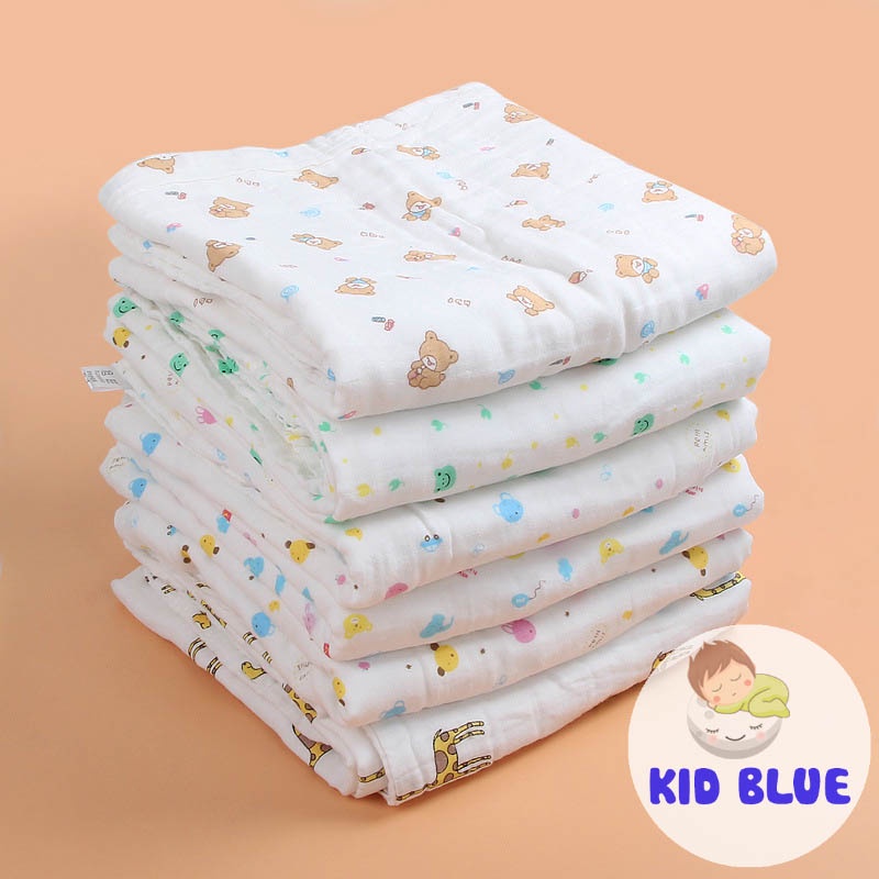 Khăn Tắm Xô Hoa Văn 4 Lớp Xuất Nhật An Toàn Cho Bé
