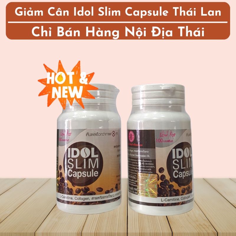 Cafe idol ,idol slim capsule ,slim coffee, Cà phê giảm cân,dạng viên tiện lợi - 1 Hộp 15 viên