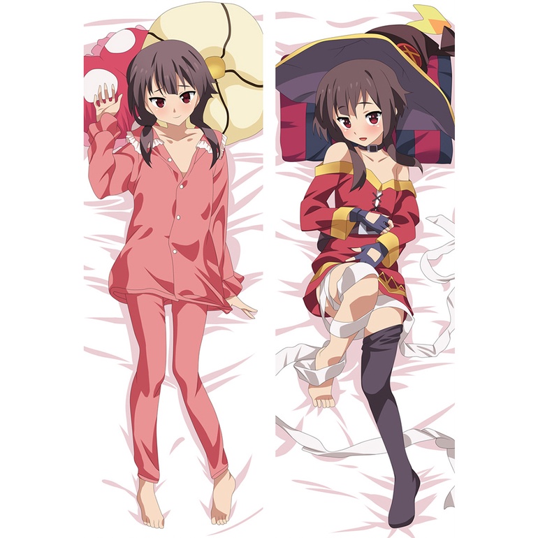 Vỏ Gối Hai Mặt Họa Tiết Anime Megumin Dakim Sakura Kích Thước 60x180cm