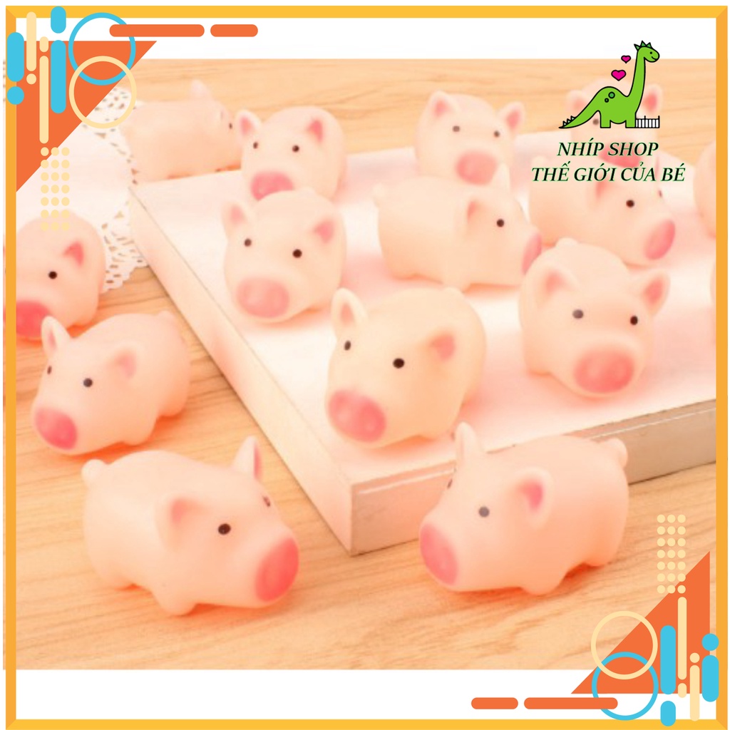 Heo con mini dễ thương piggy bóp kêu chít chít