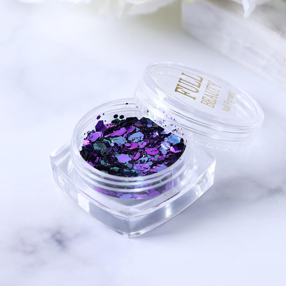 1 Hộp Kim Sa Lục Giác Đính Móng Tay