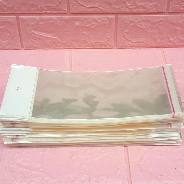 1kg Túi Opp dán mép  10x18cm  - Túi ni lông băng keo dán miệng - Bao nilon dán miệng