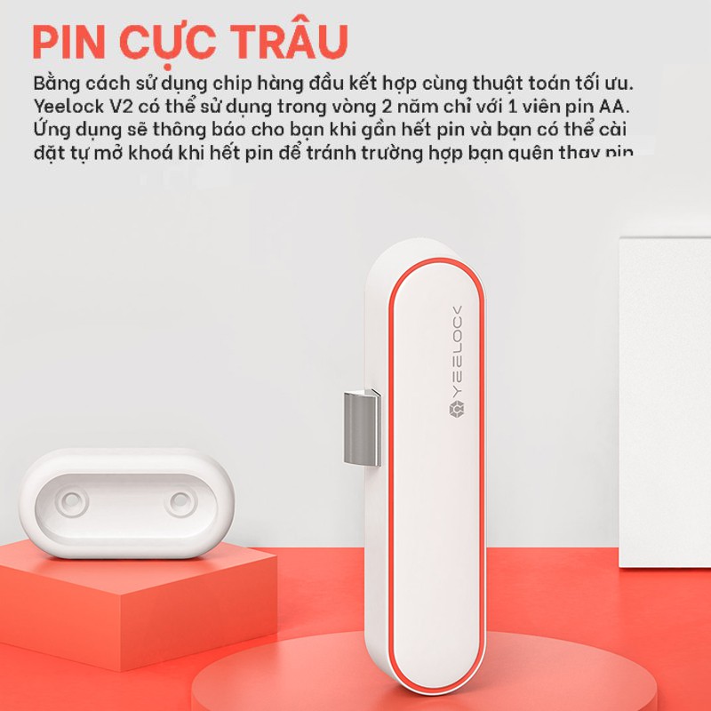 ✅Ổ khóa thông minh Xiaomi Yeelock. Khóa tủ kết nối bluetooth mở khóa qua điện thoại.