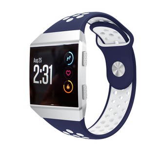 Dây đeo silicon 2 màu cho đồng hồ thông minh Fitbit Ionic