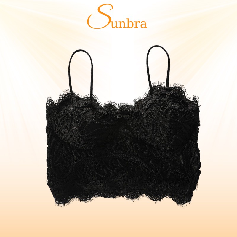 Áo Bra Ren, Áo Lót Nữ Bralette Họa Tiết Hoa Gợi Cảm Tôn Vòng Một Quyến Rũ SunBra 20021