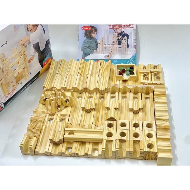 Nhà Bi Gỗ Thông Minh Xếp Hình 80 miếng