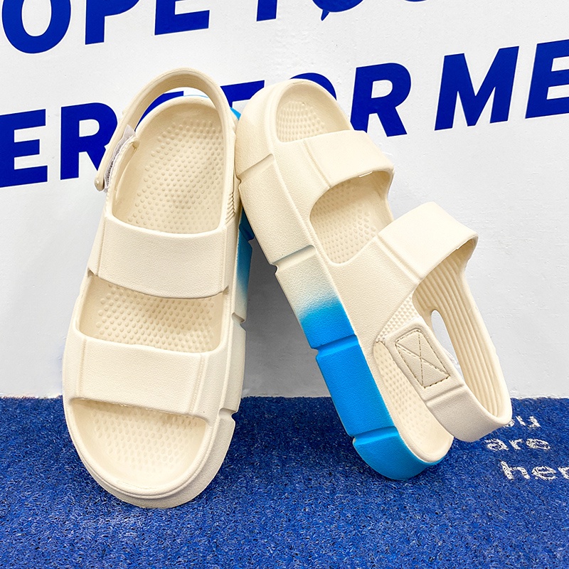 Dép sandal dép nữ Xăng đan Nữ Chống Trượt Màu Gradient Thời Trang JF352