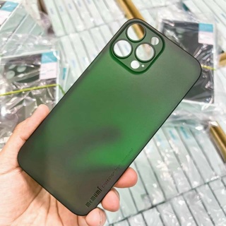 [ xanh rêu Green ] Ốp lưng siêu mỏng MEMUMI iPhone 13 pro max chuẩn màu máy