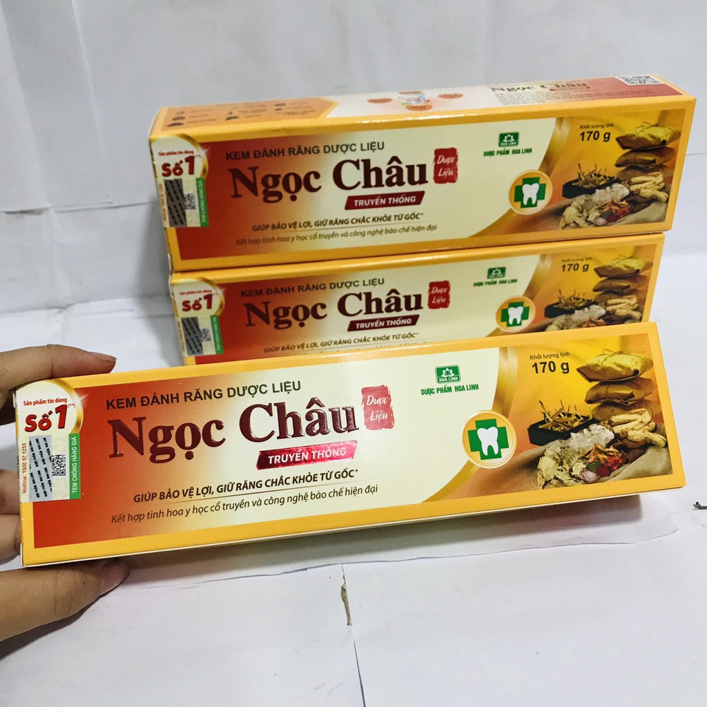 Kem đánh răng dược liệu Ngọc Châu (100G-170g)