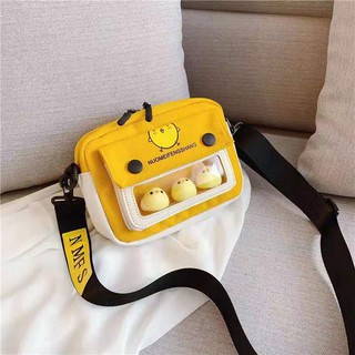 Túi đeo chéo hình gà con dễ thương xinh xắn cao cấp