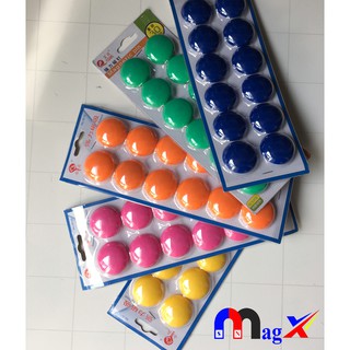 Nút Chặn Giấy Nam Châm Đính Bảng Từ - D30 Đa Màu Sắc 1 Vỉ
