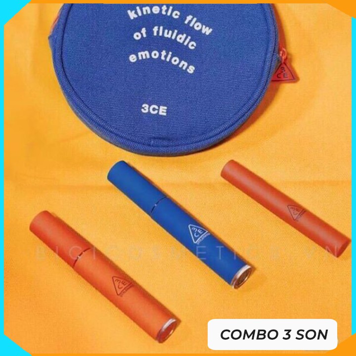 [COMBO] Combo 3 Son 3CE-Vỏ Xanh-Vỏ Vàng-Vỏ Cam | BigBuy360 - bigbuy360.vn