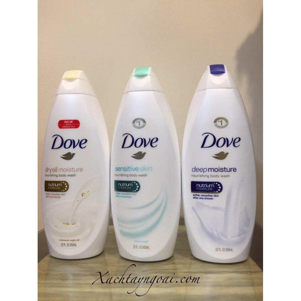 SỮA TẮM DOVE DEEP MOISTURE NOURISHING BODY WASH 650ML NHẬP KHẨU MỸ CHÍNH HÃNG - 4138